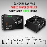 GameMax Rampage 700W Power Supply Non Modular APFC 80 Plus Bronze view 6