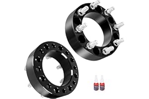 Richeer 2 inch 8x6.5 Wheel Spacers for 2013-2024 Ram 2500,2012-2018 Ram 3500 with 14x1.5 Studs, 2 PCS 8x165.1mm 8 Lug Forged Wheel Spacer 126.15mm Center Bore for Silverado 1500 2500 3500 HD