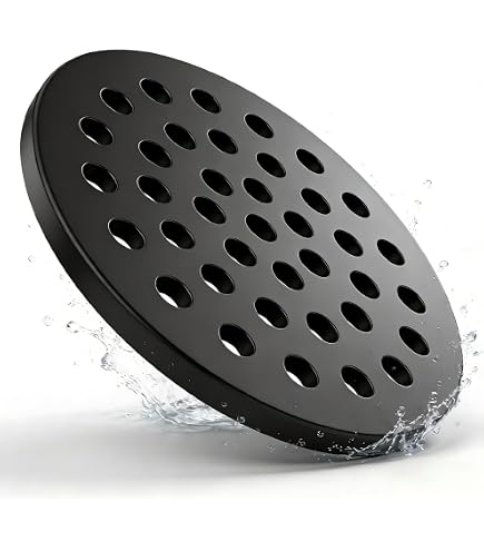 Stainless Steel Floor Drain Cover – 4 Inch / 5 Inch Anti-Blocking Round Cover For Outdoor Yard, Balcony, Roof (Choose Your Size)