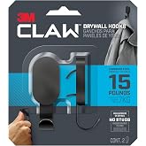 3M Claw Drywall Hooks 15 lbs., 15 lb. / 2 Hooks (Black) / 2-Hooks