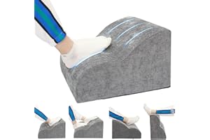 OpyTikar Foot Rest for Under Desk at Work.Multifunctional 3-Tier Foot Stool,with Washable Footrest.for Under Desk,Office Chair Gaming Chair & Sofa,Leg Elevation Pillow,Supports Posture -Dark Grey