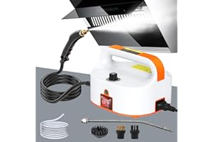 Hombasing Steam Cleaner, 2500W High Pressure Steam Cleaner, 4.5BAR Portable Steam Cleaner with Brush Head, Handheld Steam Cleaner for Cars Home Sofas Furniture Floors Toys Cleaning (Home 110V)