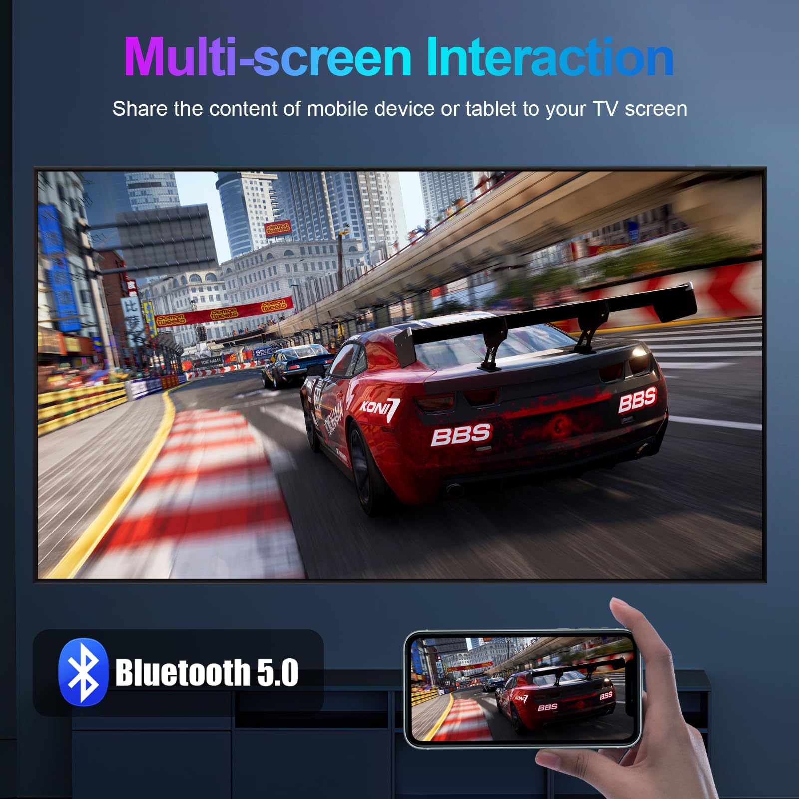 Android 13.0 TV Box, 6K 8K Android Box with 4GB RAM 32GB ROM RK3528 Quad-Core Support WiFi6 2.4Ghz/5.0Ghz HDR10 BT 5.0 H.265 USB 2.0 3.0 3D Ethernet with Mini Backlit Keyboard