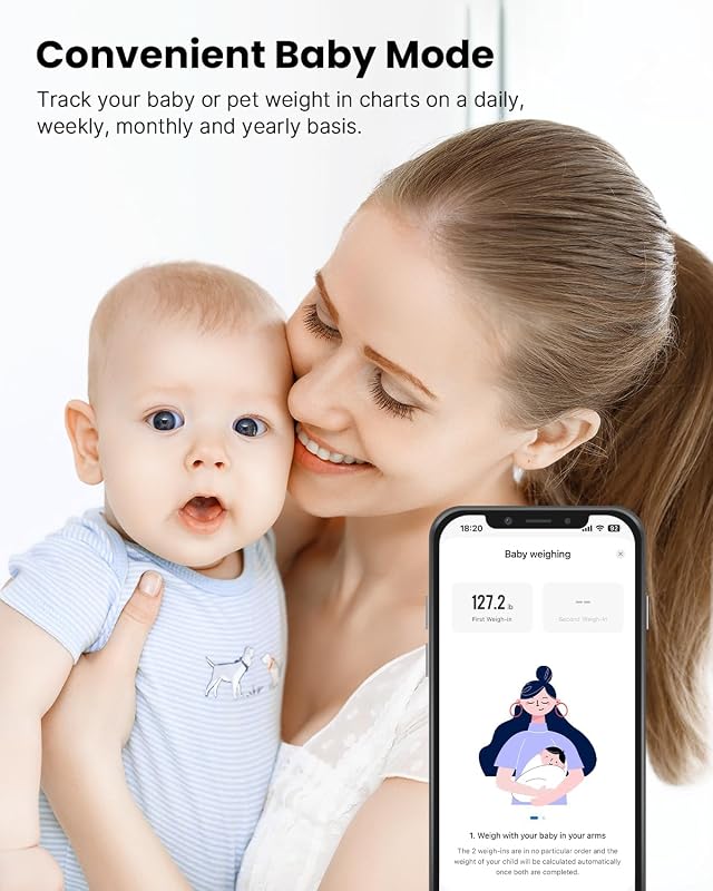 Balance Pese Personne 180kg, Balance Connecté Bluetooth Pese Personnes Impédancemètre, 13 Analyses de la Composition Corporelle, à Synchroniser avec Une Application, Nero