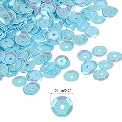 MECCANIXITY Iridescent Sequins 2400Pcs Cup Sequins