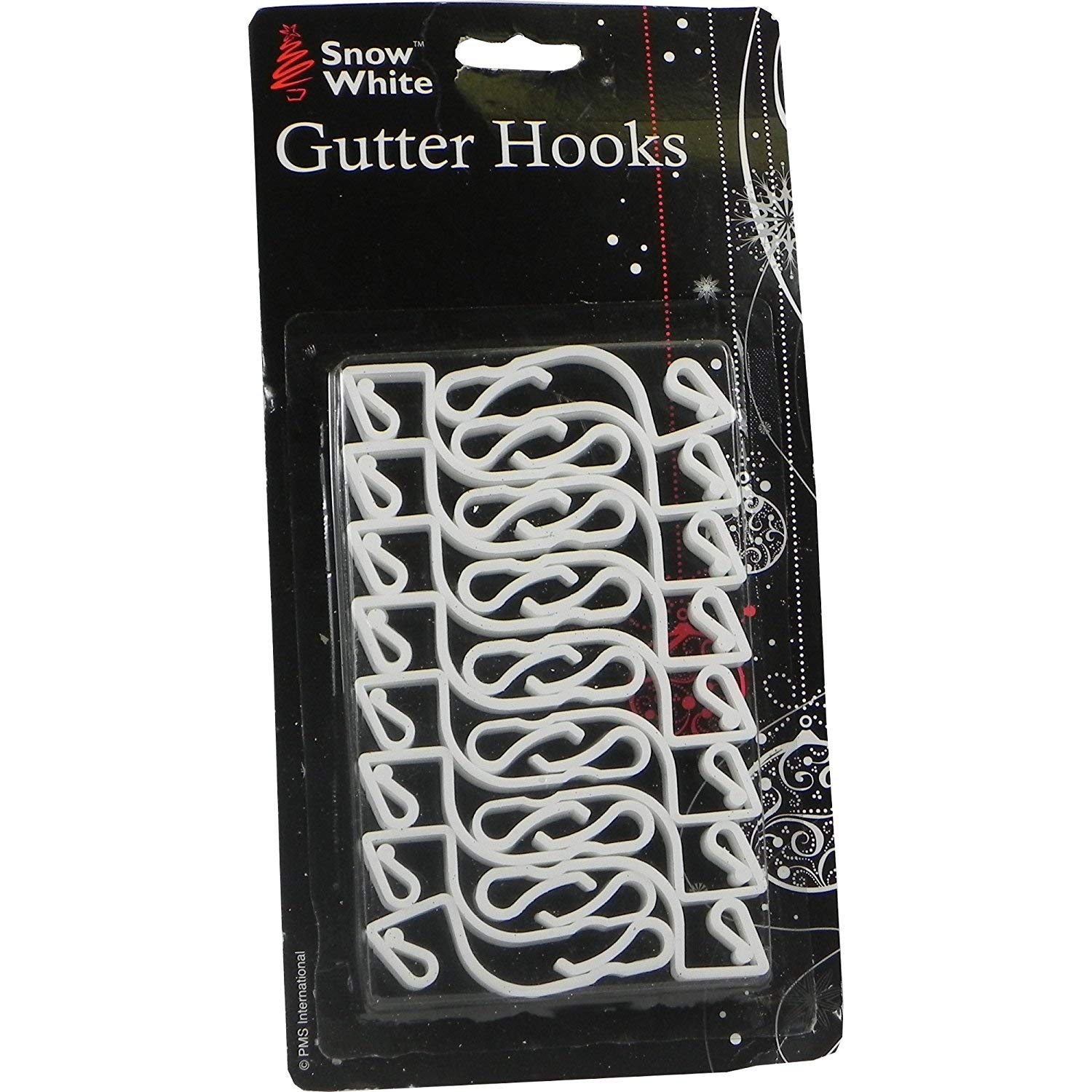 DISC DISC XMAS 16pc White Gutter Hooks [LL] [POLY]