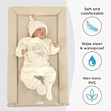 My Babiie Changing Mat Padded Waterproof Raised Edges Oatmeal Herringbone view 2