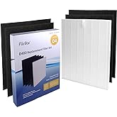 Flintar D480 Filter D4, Compatible with Winix D480 Air Purifier, H13 Grade Filtration and 4 Activated Carbon Filters, Item Number 1712-0100-02, D4-Filter