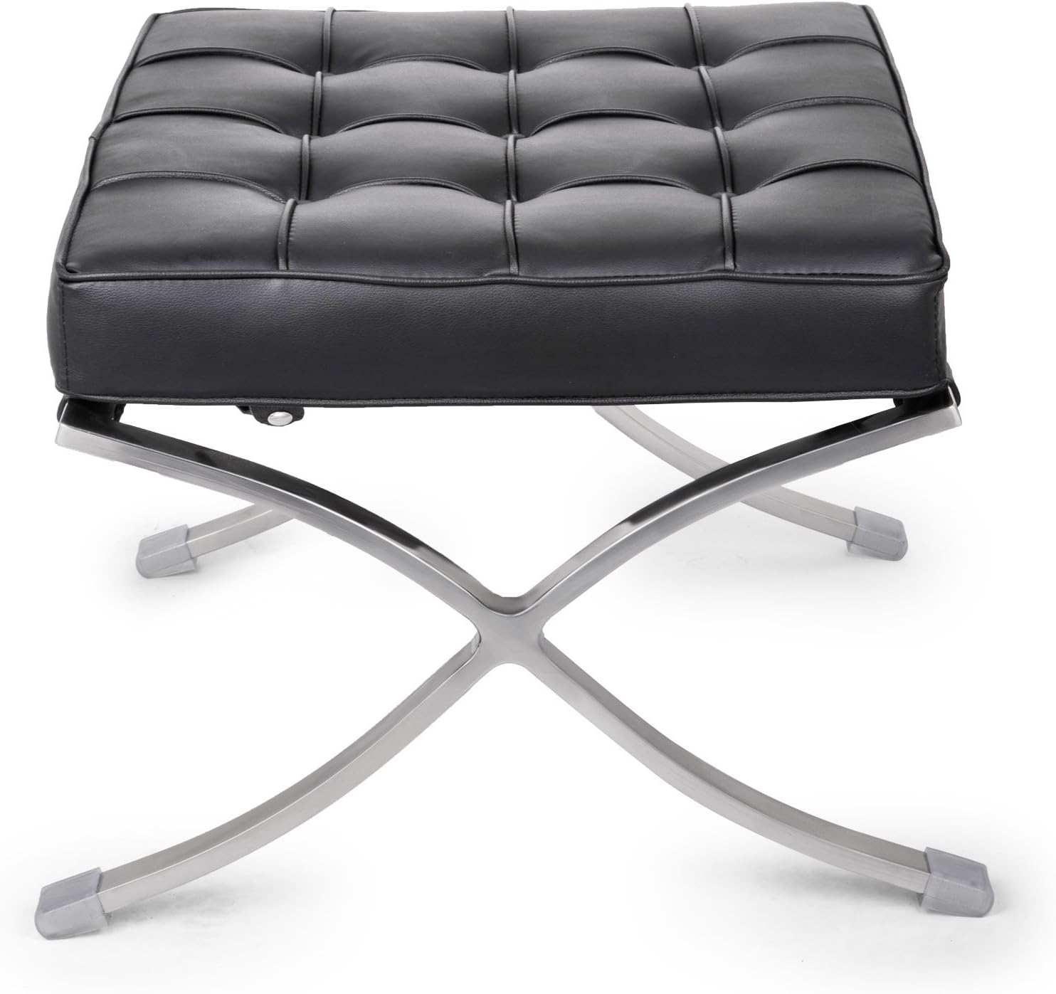 Husuper Taburete de Cuero PU Cómodo de Estilo Barcelona para el Ocio