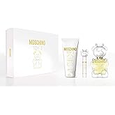 MOSCHINO Toy 2 For Women 3 Piece Set (3.4 Ounce Eau De Parfume Spray + 5.0 Perfumed Body Lotion + 0.33 Ounce Travel Spray), Multicolor(Pack of 3)