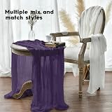 Artoid Mode Boho Purple Gauze Table Runner 300 cm Polyester Kitchen Decor view 4