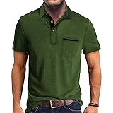 Mens Fashion Polo Shirts Cotton Classic Short