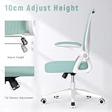 naspaluro Ergonomic Office Chair with 90° Flip-Up Armrests Green 50x50x92 cm view 4