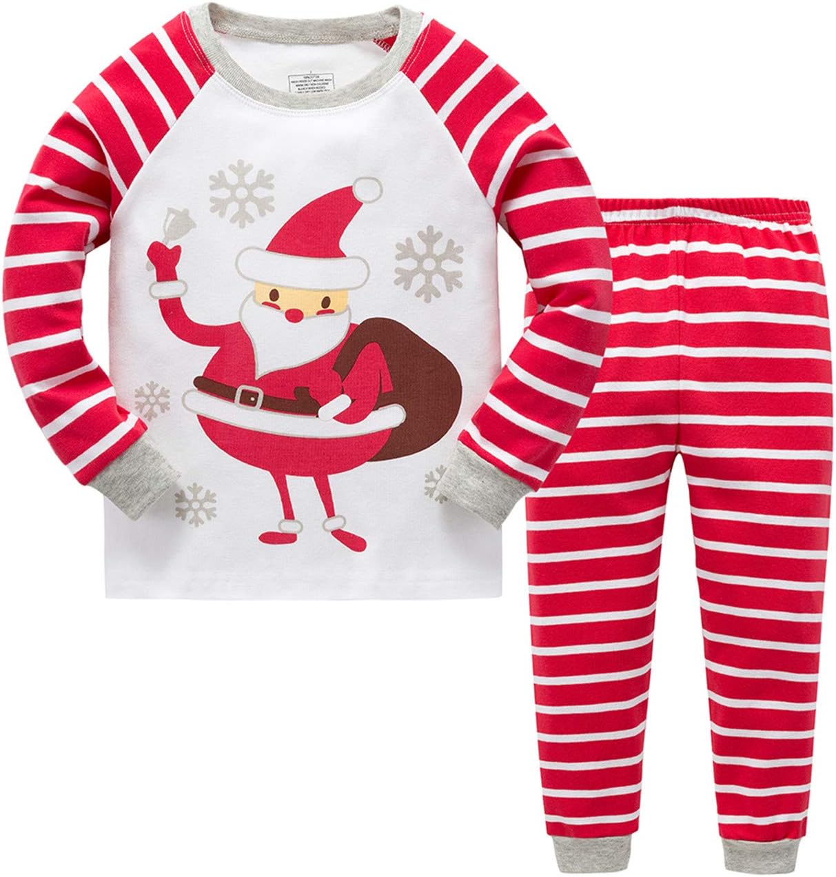 BABSUE Boys Christmas Pajamas Kids Cotton Pjs Sleepwear Toddler Dinosaur Train Clothes Set