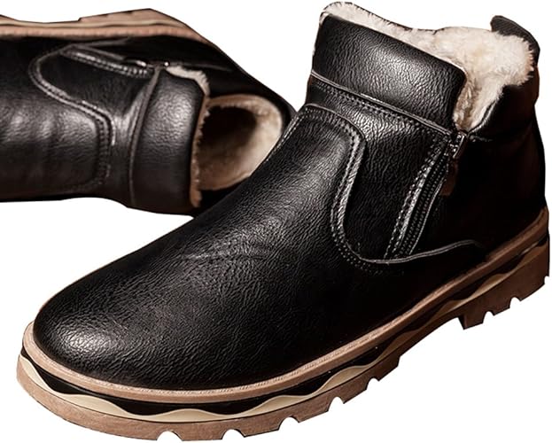 Amazon Respeedime スノーブーツ メンズブーツ 雪靴 綿靴 裏起毛 ウインターシューズ ハイカット 保温 防水 防寒 防滑 雪対応 通勤 通学 カジュアル 真冬 メンズ スノートレーニング