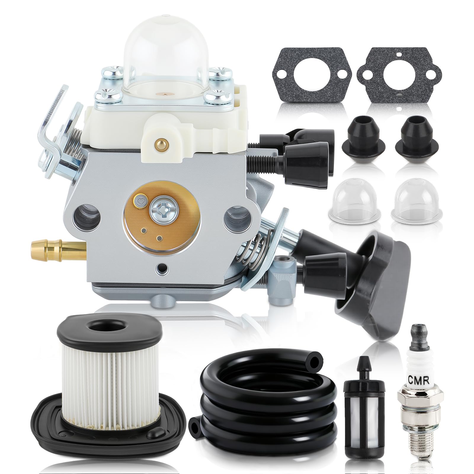 AUTOKAY C1M-S261B Carburetor with Primer Bulb Fuel Filter Air Filter Spark Plug for STIHL SH86 SH86C BG86 BG86CE BG86Z BG86CEZ Blower 4241 120 0616