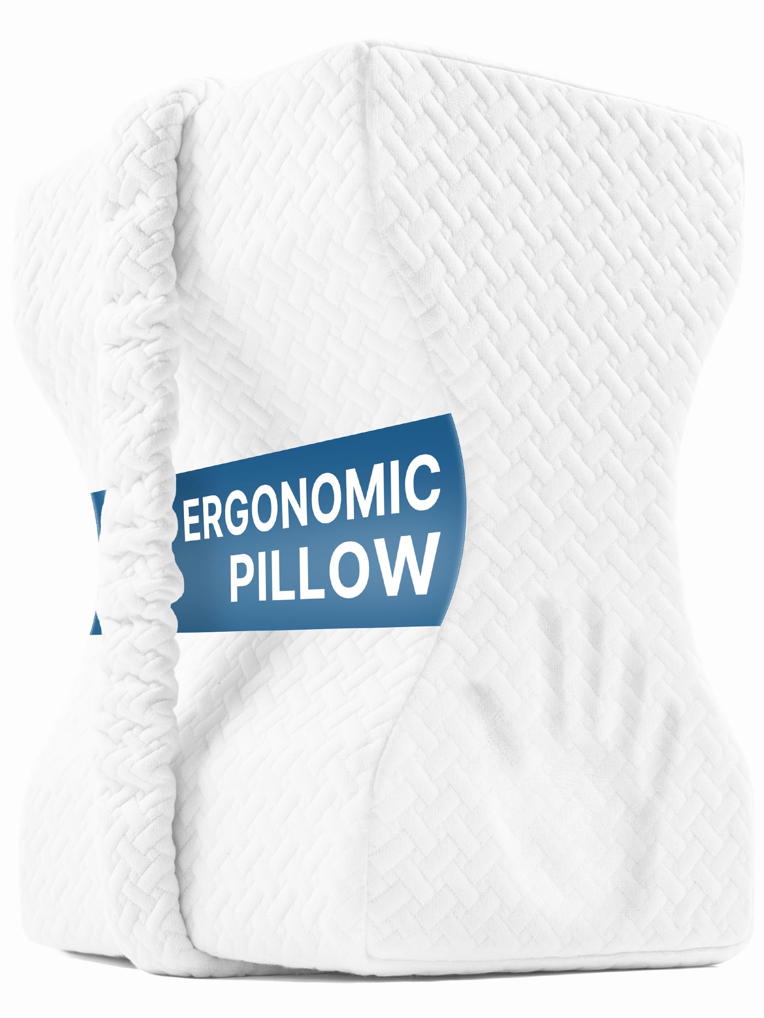 UJPFEO Knee Pillow for Side Sleepers, Leg Pillow for Sciatica, Back, HIPS, Knees, Joints Pain Relief,Pillows for Between Legs While Sleeping Spine Alignment Support & Relieves Pressure,White