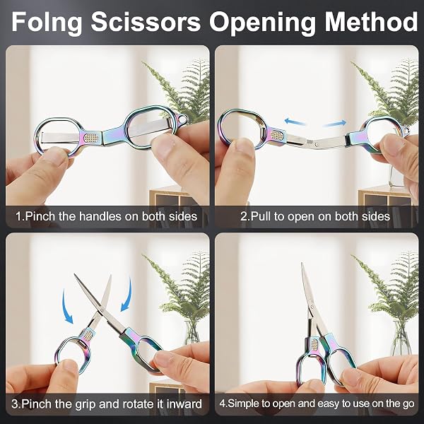 6 PACK FOLDABLE SCISSORS WITH TAPE MEASURE & KEYCHAIN – NURSE, BADGE, MINI, TRAVEL SCISSOR, HOME, OFFICE, CRAFT, SEWING, NURSING ACCESSORIES