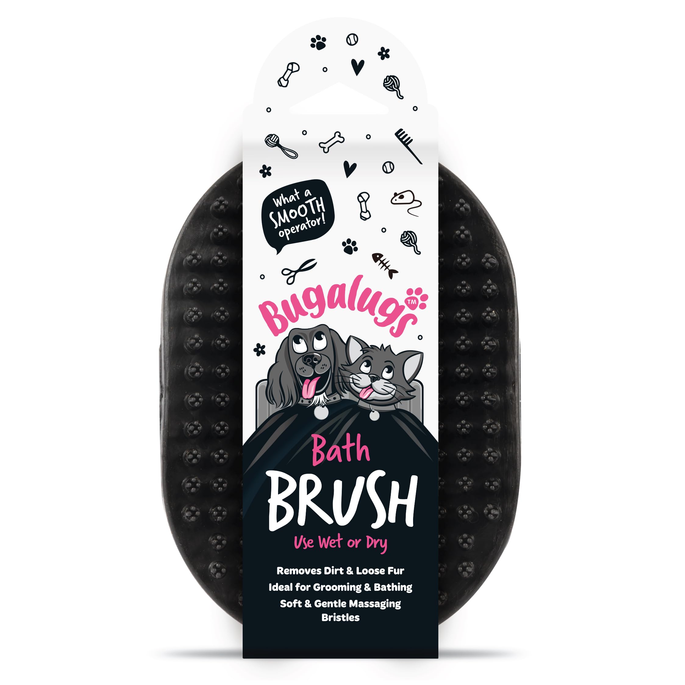 Bugalugs Bath Brush for Dog Shampoo