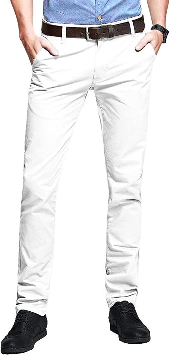 WestAce Pantalon chino extensible pour homme Super Skinny Spandex Pantalon  décontracté: Amazon.fr: Vêtements et accessoires