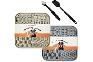 Fureverfriend Pet Licking Mat for Dogs, Cats and Other Animals. Anxiety Relief, Entertainment, Slow Feeding, Pet Dental Health. Effective Distraction Tool for Bathing and Grooming. Easy to Clean