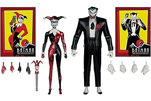 McFarlane Toys - Batman: The Animated Series Harley Quinn and The Joker (Mad Love 2 Pack) 6in Action Figures Gold Label