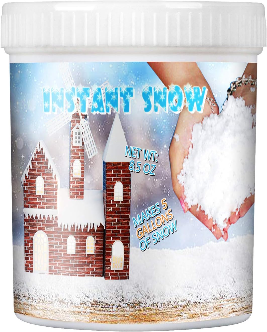 Instant Snow Powder – Makes 5 Gallon Fake Snow Artificial Snow Powder for Toys Could Slime, Amazing Super Snow Powder Magic Snow Maker Kit For Science Activities Party Holiday Decor and Winter Display