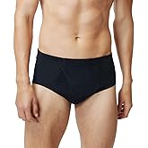 Banunos Men's 100% Cotton Stretch Briefs Low Rise Underwear Soft Comfortable Underpants with Fly Pack of 3, Black, X-Large