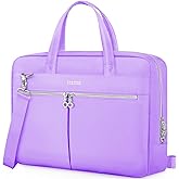 Ferkurn Laptop Bag Case Women Men Computer Bag Compatible with MacBook/HP/LG/Dell, Shoulder Strap Slim Carrying Messenger Briefcase, Purple, 17-17.3 Inch