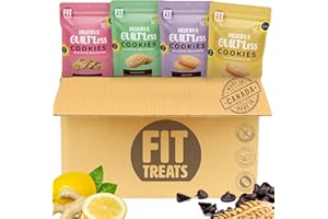Fit Treats Crunchy Guilt’Less Mix Flavor Healthy Cookies – Fresh Cookies Are Gluten-Free, Nut-Free, Vegan, School-Safe Snack 