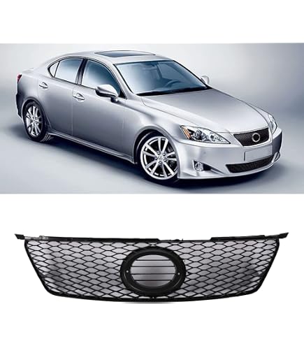 Parrilla Central Del Parachoqu Delantero Del Coche, Reajuste Para Lexus IS250 IS300 2006-2008, Negro Mate, Fibra De Carbono, 4 Puertas - AliExprs