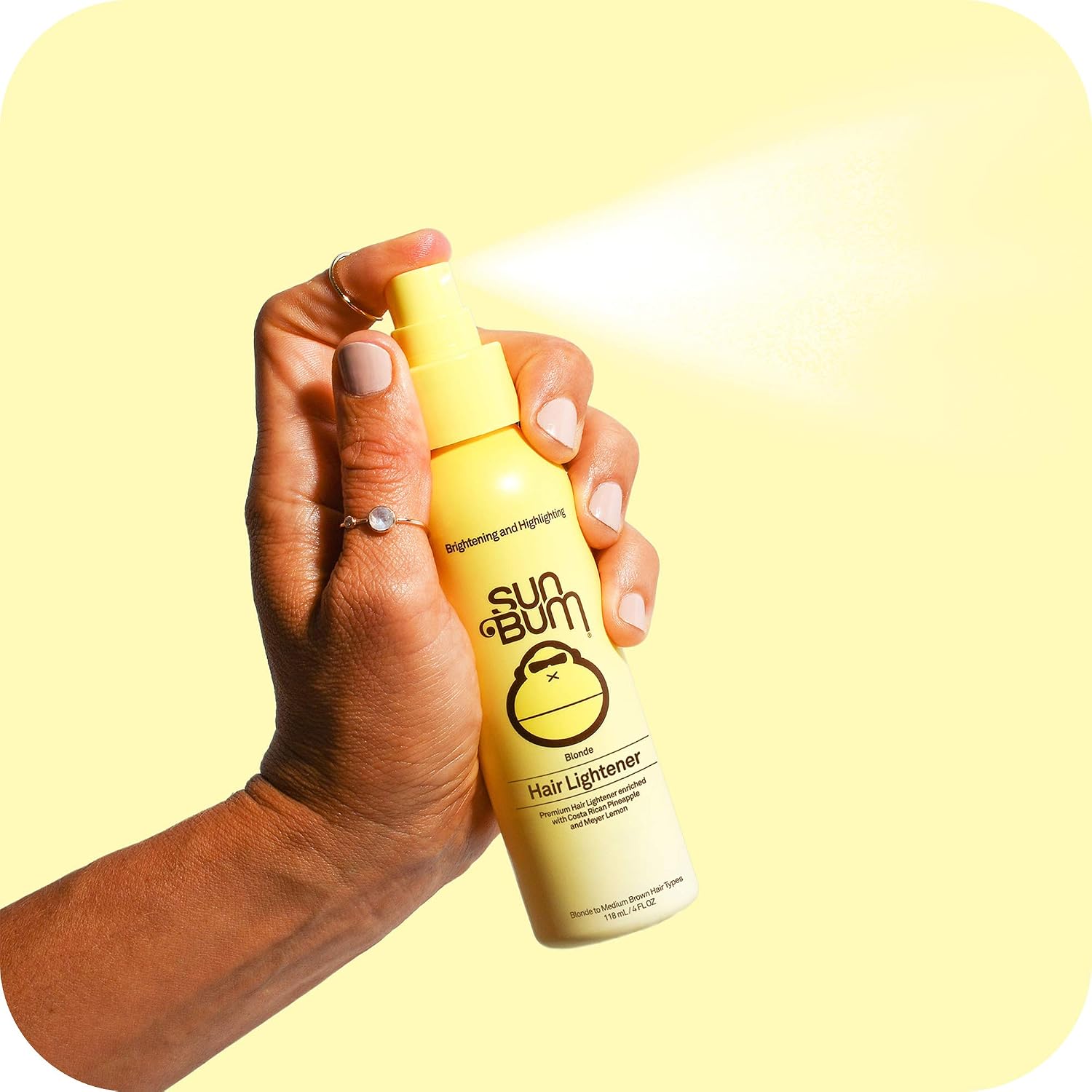 Sun Bum Blonde Formula Hair Lightener, 4oz Spray Bottle, Hair Highlighting Spray, Clear, 118.3 ml (Pack of 1) - Image 4