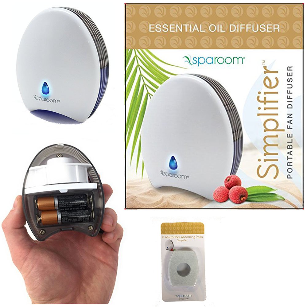 SpaRoom Essential Oil Fragrance Diffuser and Refill Pads