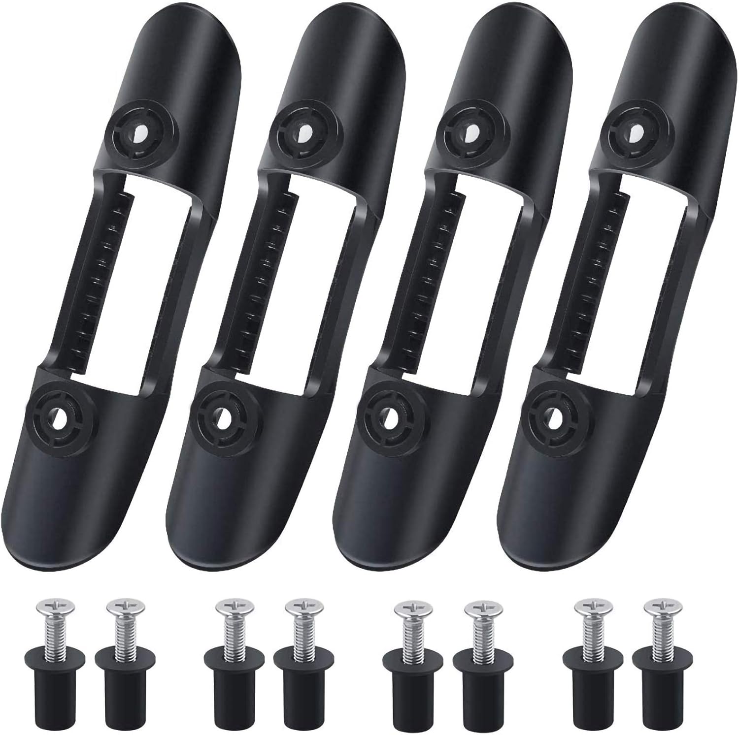 4 Pack Kayak Paddle Clip with Hardware, Decked Mounted Universal Kayak