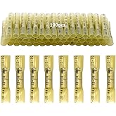 FEISHIONG 100 PCS Heat Shrink Butt Connectors Kit,12-10 AWG Yellow Insulated Waterproof Electrical Wire Connectors,Insulated 