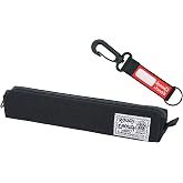 Rough Enough Small Pencil Case, Aesthetic Slim Pen Pouch for Campus, Black | 1000D Cordura, YKK Zipper, 8x1.5x1.5", Holds 20+ Pens, with Keychain, Lightweight, Back to School, for Stationery Storage