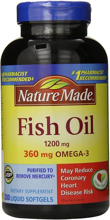 Amazon ネイチャーメイド フィッシュオイル 10mg Omega 3 360mg ２００ｿﾌﾄｼﾞｪﾙ 並行輸入品 Naturemade ネイチャーメイド オメガ3