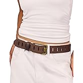 LyzerMia Womens Genuine Leather Belt for Jeans Pants Width 1.57" Western Cowgirl Wide Belts for Ladies with Gift Box
