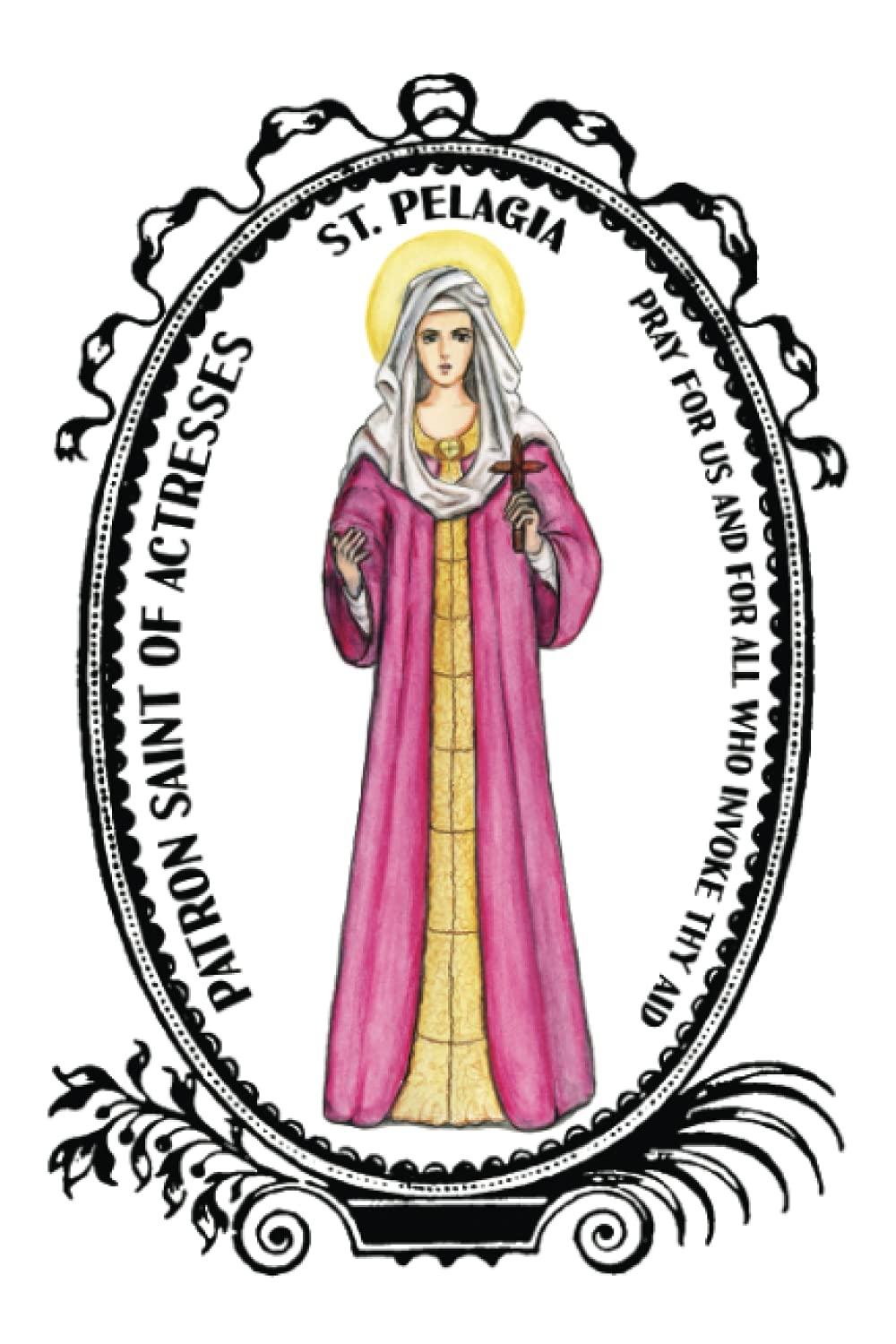 Saint Pelagia Patron of Actresses Lined Notebook Journal