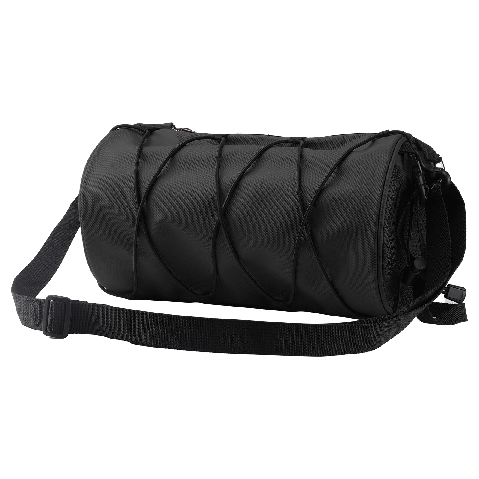 isinwheel Bike Handlebar Bag, 5L Black Waterproof Bicycle Frame Front Bag, Handy Front Bike Bags Handlebar Storage Pouch Pack with Shoulder Strap Mountain Road Bike Barrel Bag for Mountain Road Bikes