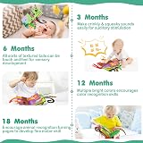 beiens Baby Books Touch and Feel Crinkle Cloth Book for Babies view 3