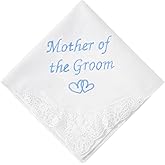 Mother of the Bride Handkerchief Wedding Handkerchiefs Something Blue Gift for Mother of the Groom Keepsake Hanky
