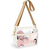 KETIEE Clear Crossbody Bag, Stadium Approved Clear Purse Bag for Concerts Sports Events Festivals