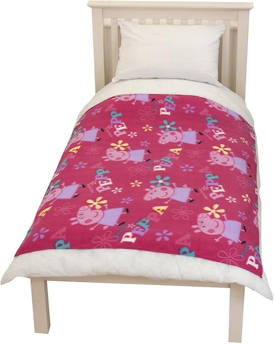 Character World Peppa Pig Adorable Rotary Fleece Blanket Amazon.co.uk