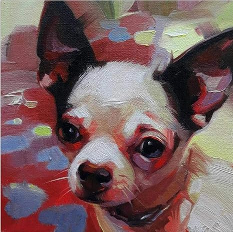 Amazon Co Jp 5ddiyダイヤモンド絵画犬クロスステッチdiyダイヤモンド刺繍動物犬パターンフルラインストーンモザイク家の装飾ギフト40x50cm ホーム キッチン