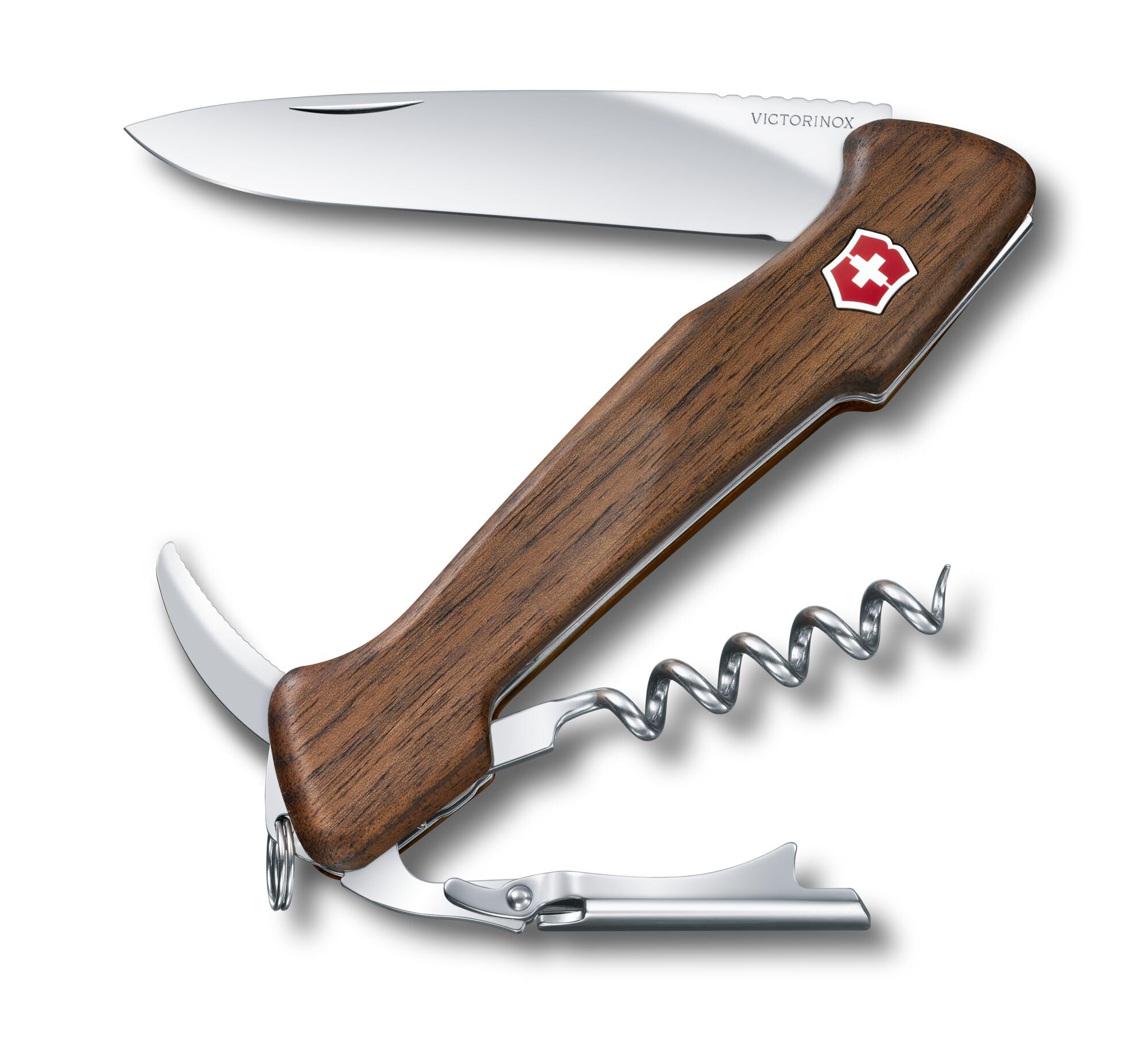 Victorinox Wine Master Swiss Army Knife, Large, Wine Opener, Multi Tool, 6 Functions, Bottle Opener, Corkscrew, Wood