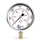 CARBO Instruments 4" Pressure Gauge, Stainless