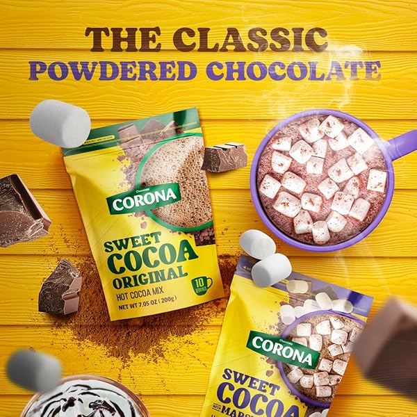 CORONA, SWEET COCOA WITH MARSHMALLOWS, INSTANT POWDER MIX, 5.64 OUNCES, PACK OF 1.