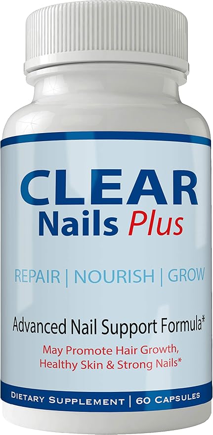 Amazon Com Clear Nails Plus Pills Supplement Advanced Unique Hair Growth Vitamins And Minerals With Biotin Gluten Free 60 Capsules Hair Lash Skin And Nails Extra Strength Formula Growth Booster