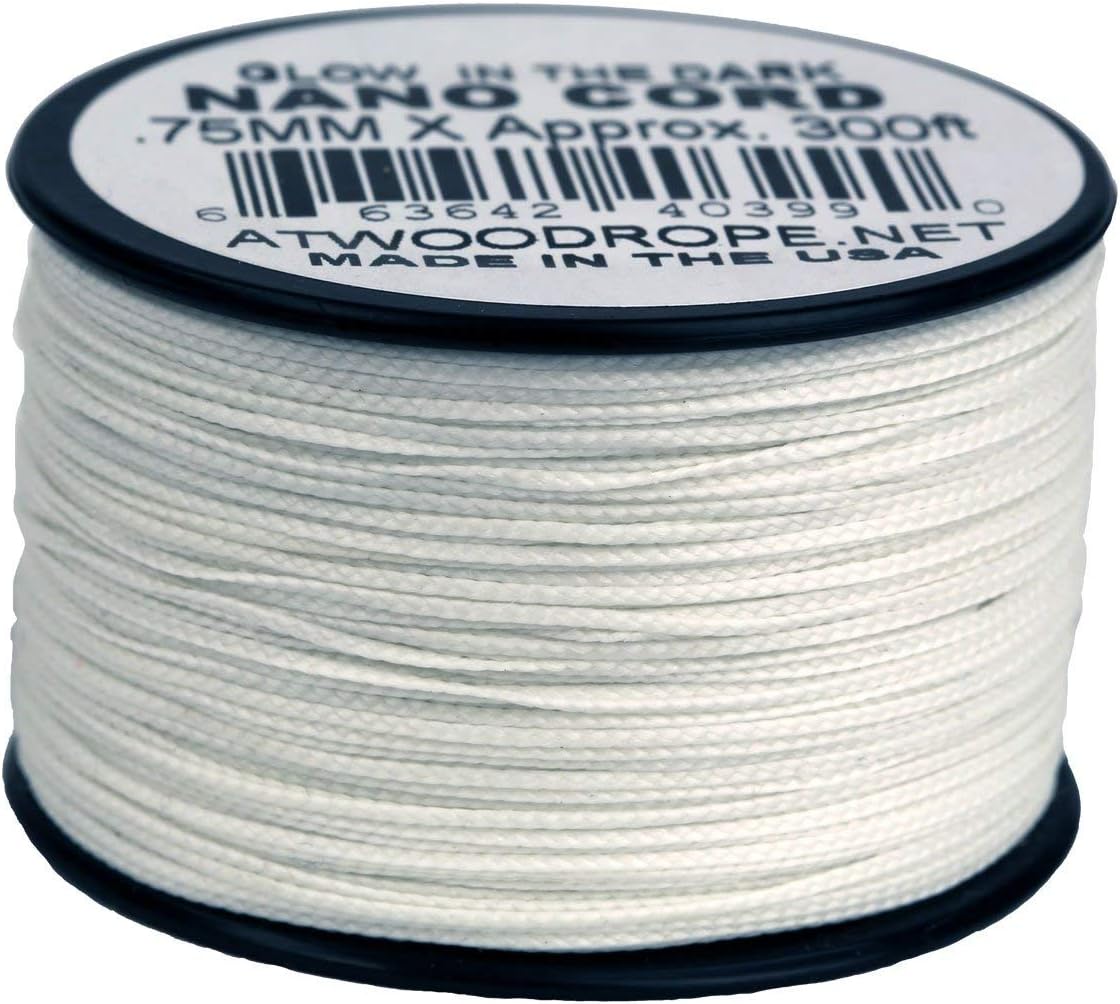 Atwood Rope MFG Glow-in-the-Dark NC300 .75mm x 300' Nano Cord Made in the USA